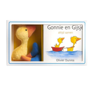 Gonnie en Gijsje met knuffeltje