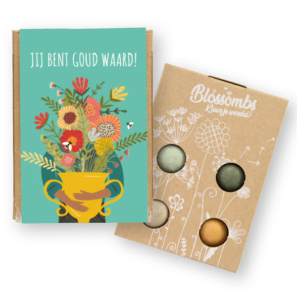 Giftbox mini "Jij bent goud waard"